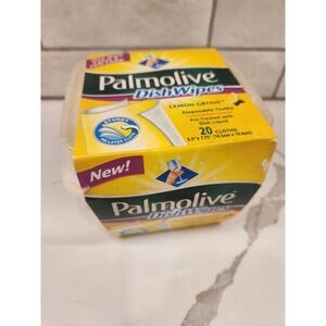 Palmolive Dish Wipes Lemon Grove Pretreated Disposable Cloths Discontinued 20 Ct